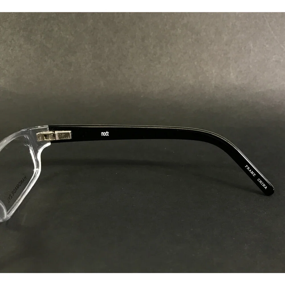 Modz Eyeglasses Frames CORFU Crystal Black Rectangle Full Rim 53-16-135